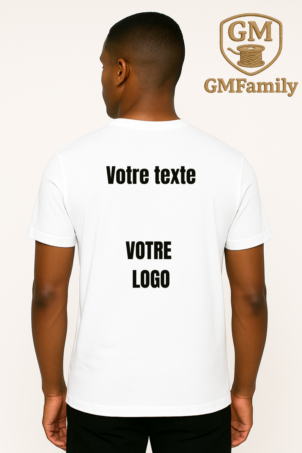 👕 T-SHIRT DE SPORT PERSONNALISABLE EN MATIÈRE RECYCLÉE – HOMME