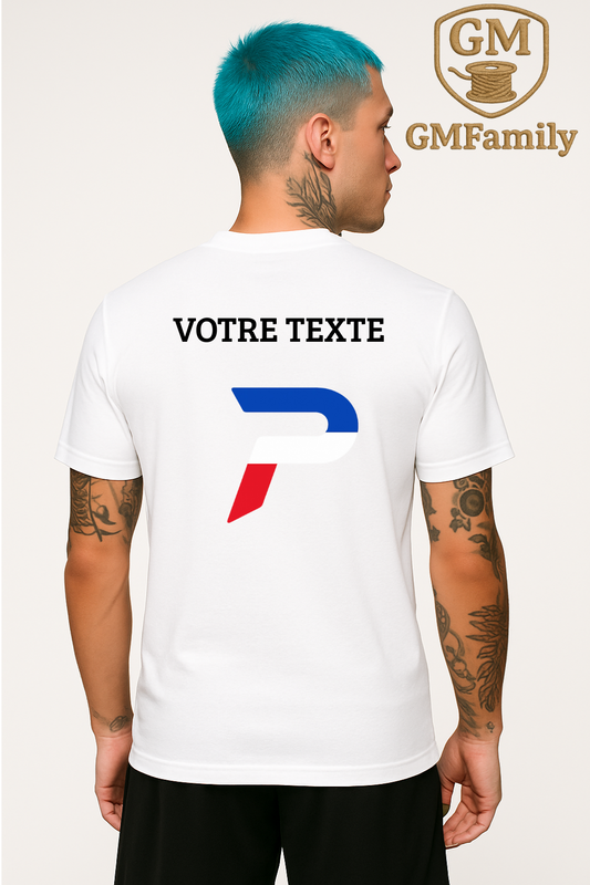 👕 T-SHIRT DE SPORT PERSONNALISABLE EN MATIÈRE RECYCLÉE – HOMME PATRIOT