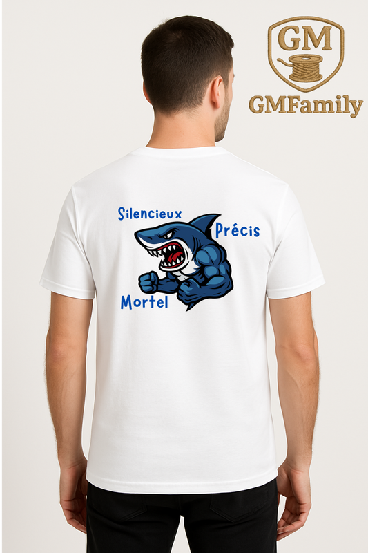 🦈 T-SHIRT "REQUIN" – Silencieux. Précis. Mortel.
