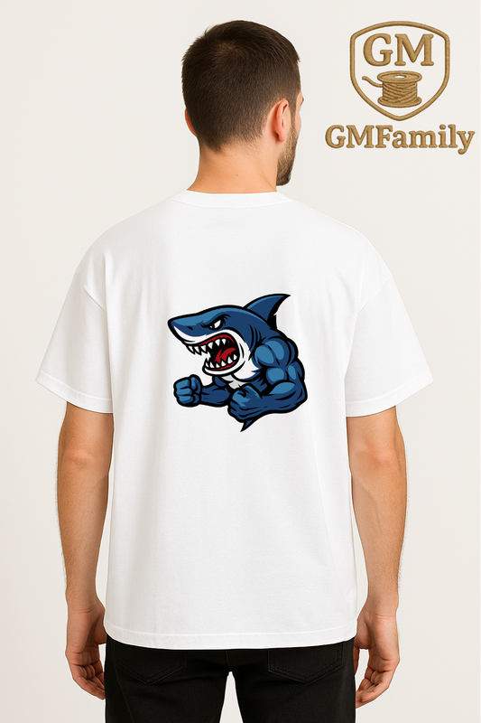🦈 T-SHIRT OVERSIZE "REQUIN" – Basique