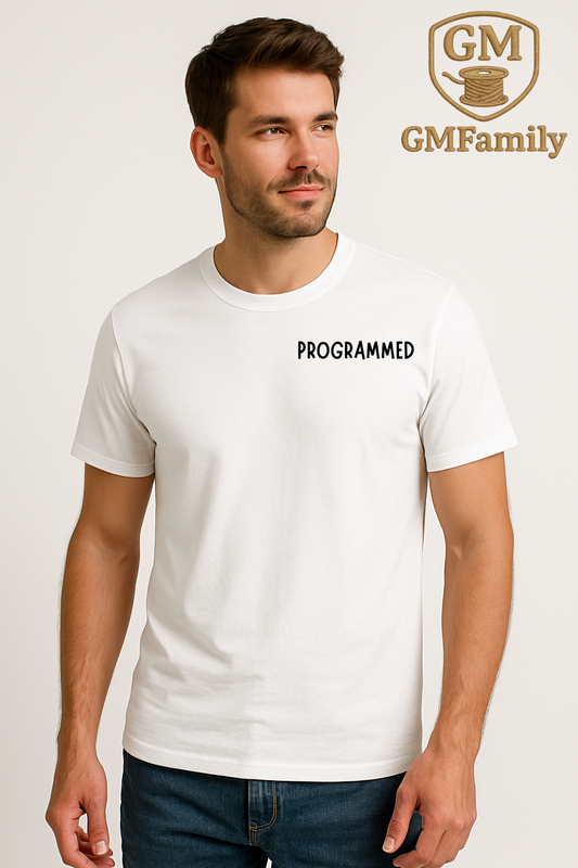 👕 T-shirt Programmed – 100% Coton Bio, Épais & Haut de Gamme