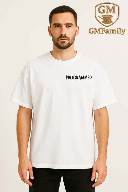 🧶 T-shirt Oversize Programmed 100% Coton Bio – Qualité Premium