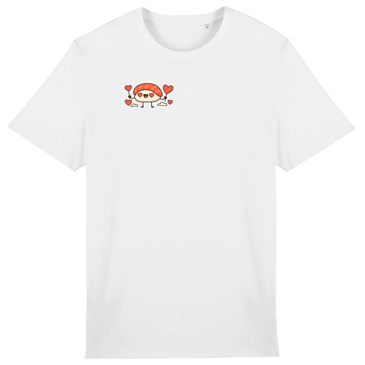 ? T-SHIRT FUN – « J’AIME LES SUSHIS, MAIS TOI ENCORE + » ??