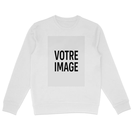 SWEAT SHIRT LEGER PERSO IMAGE ET TEXTE 