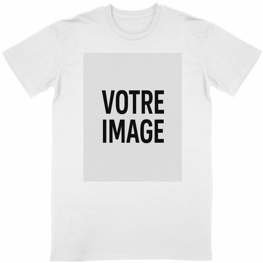 TSHIRT SIMPLE PERSONNALISABLE UNISEX TEXTE ET IMAGE